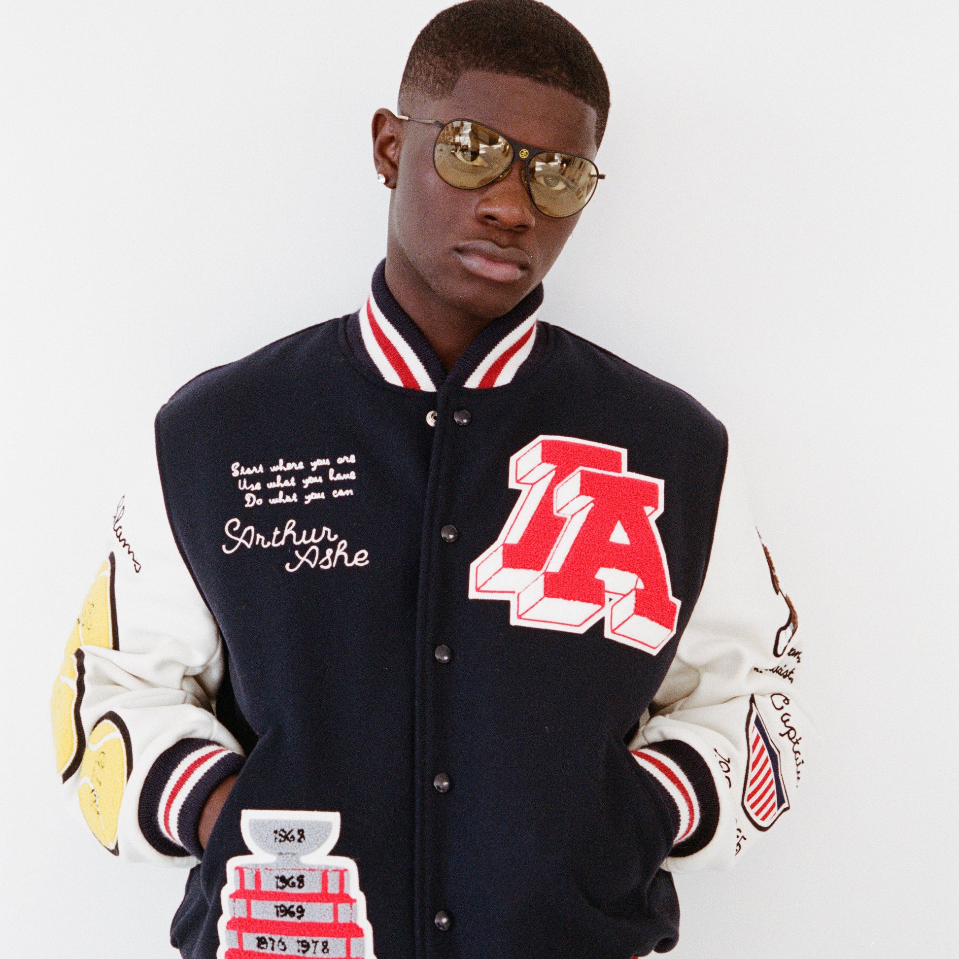 Arthur Ashe x UNINTERRUPTED Varsity Jacket