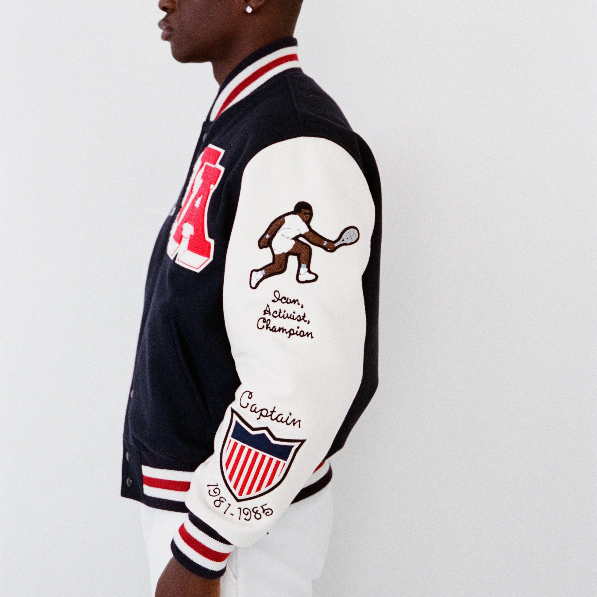 Arthur Ashe x UNINTERRUPTED Varsity Jacket