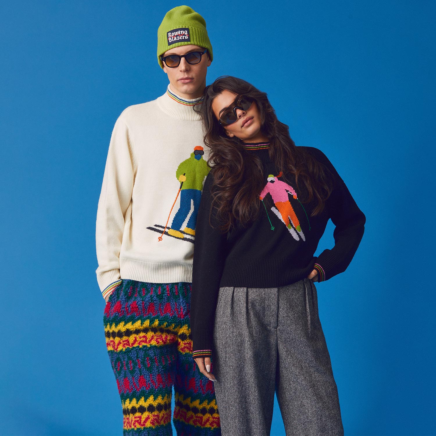 Cashmere Ski Beanie Lime