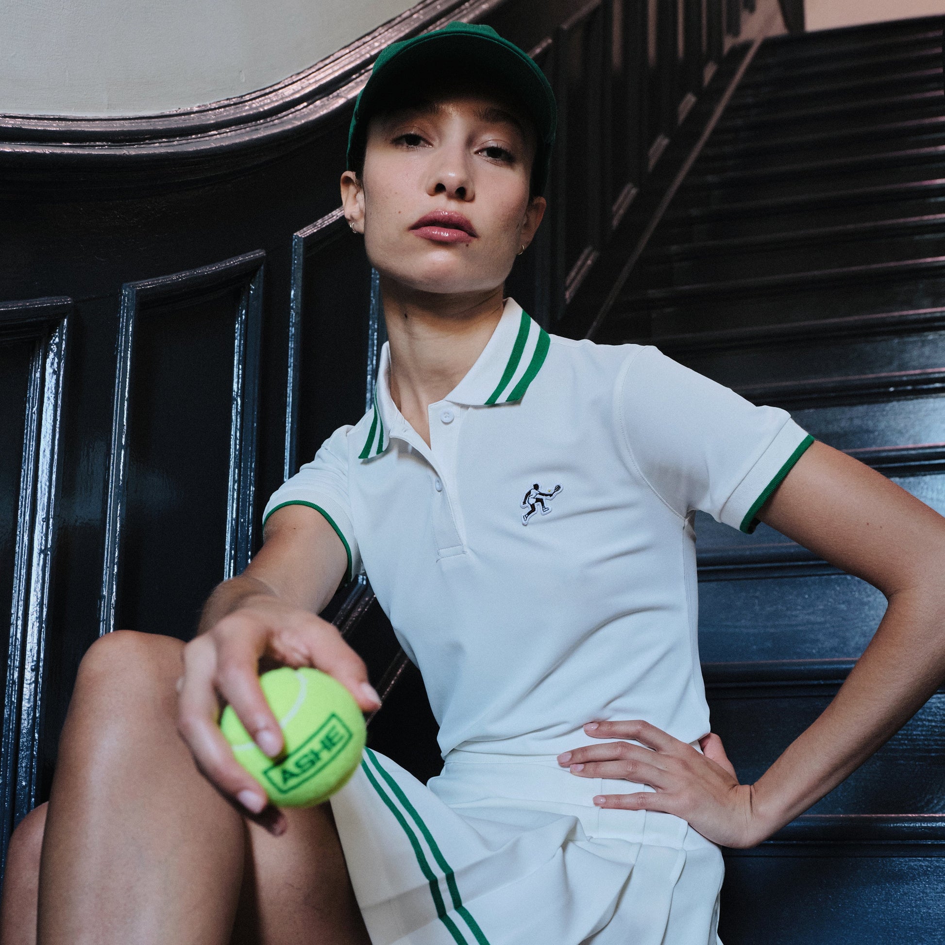 Arthur Ashe Women’s Performance Piqué Tipped Polo