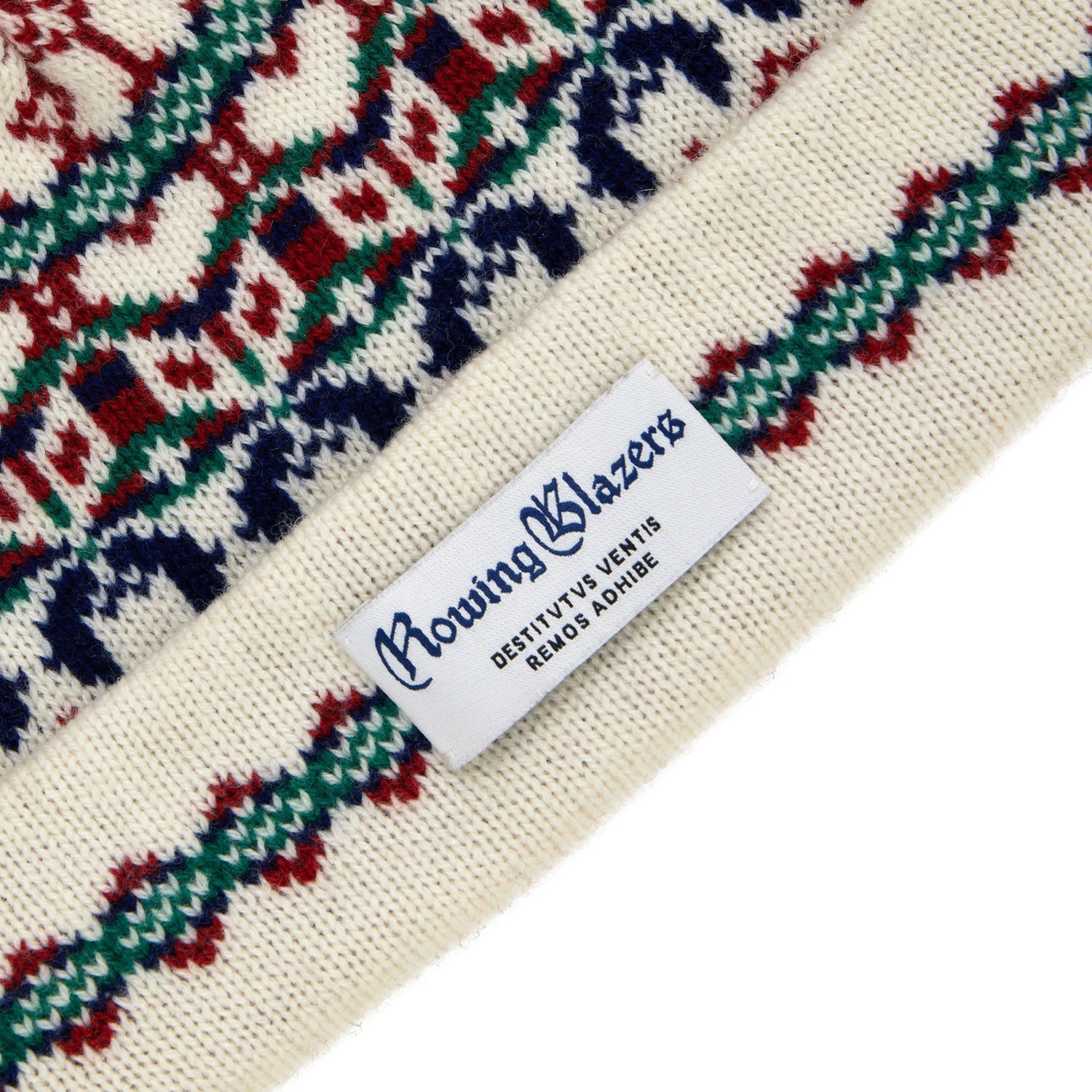 Cashmere Nordic Fairisle Beanie Cream