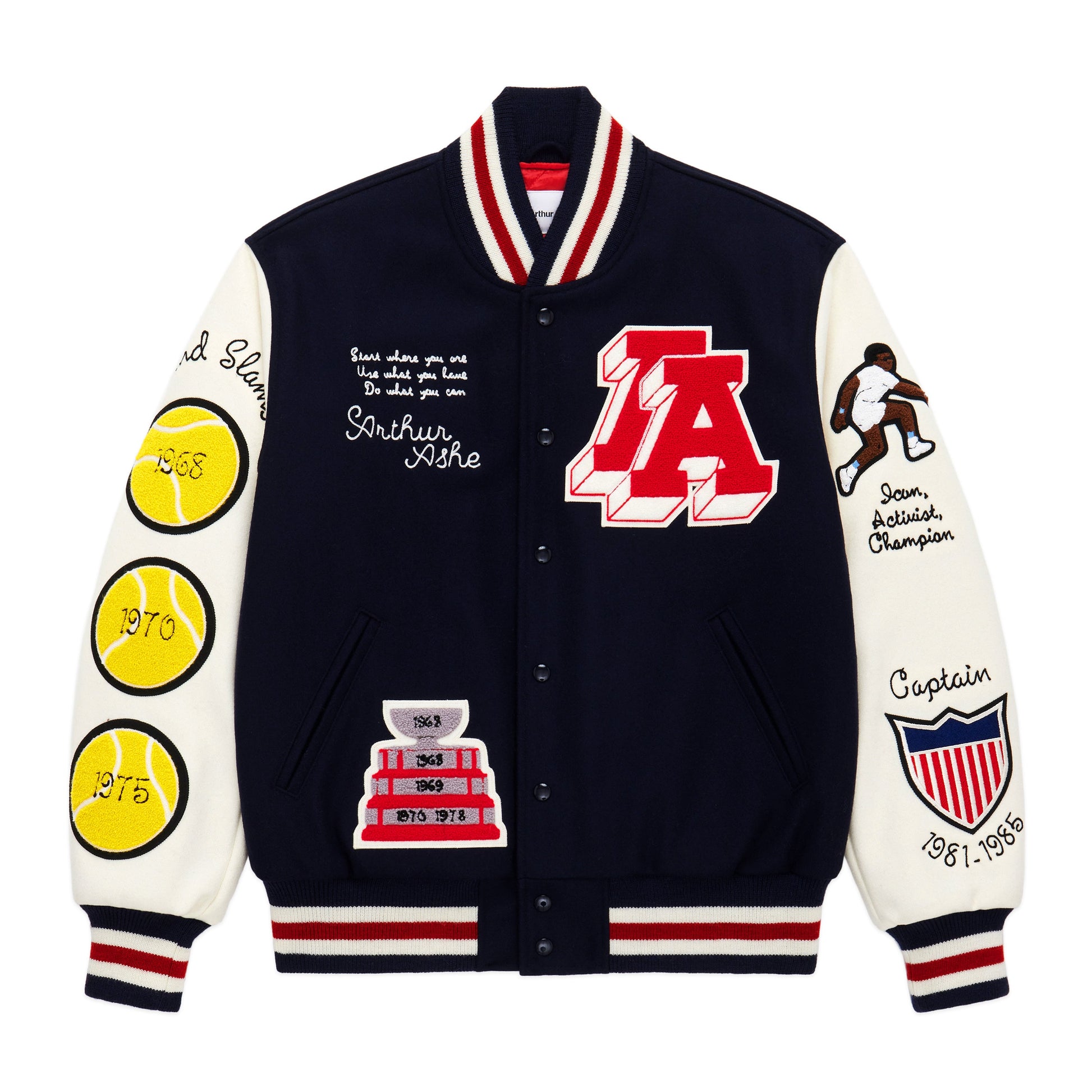 Arthur Ashe x UNINTERRUPTED Varsity Jacket