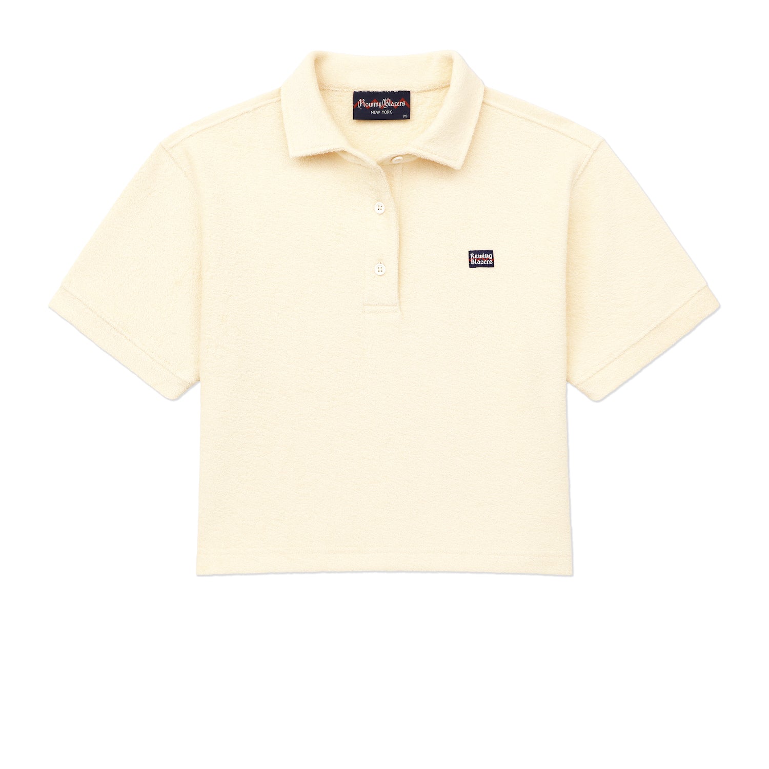 Cropped Terry Cloth Polo