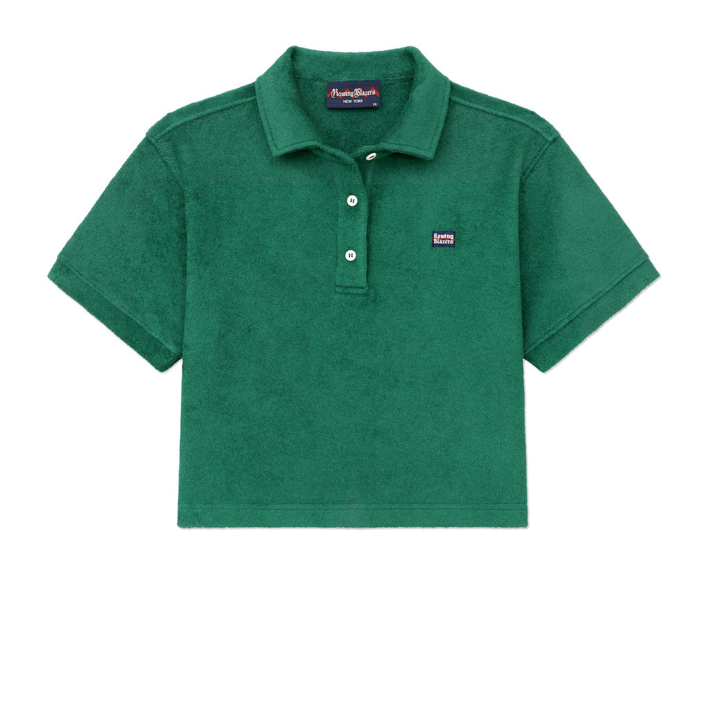 Cropped Terry Cloth Polo