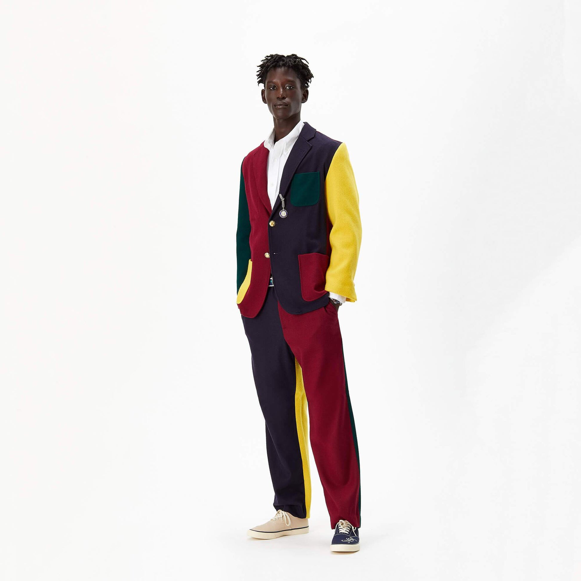Colorblock Flannel Jacket