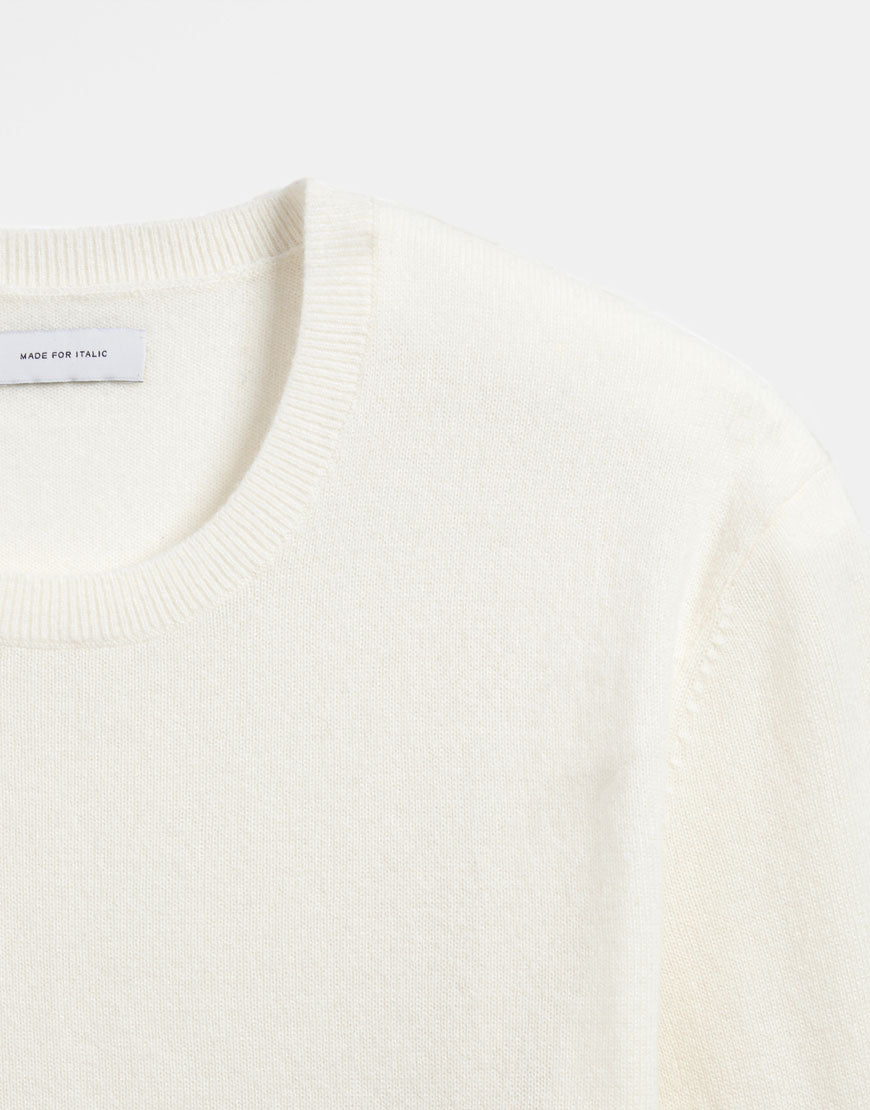 Color_White | Cashmere Crewneck Sweater Success Active
