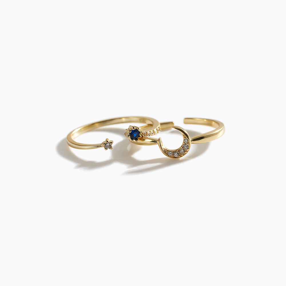 Gold Tone Clear Cz Ring