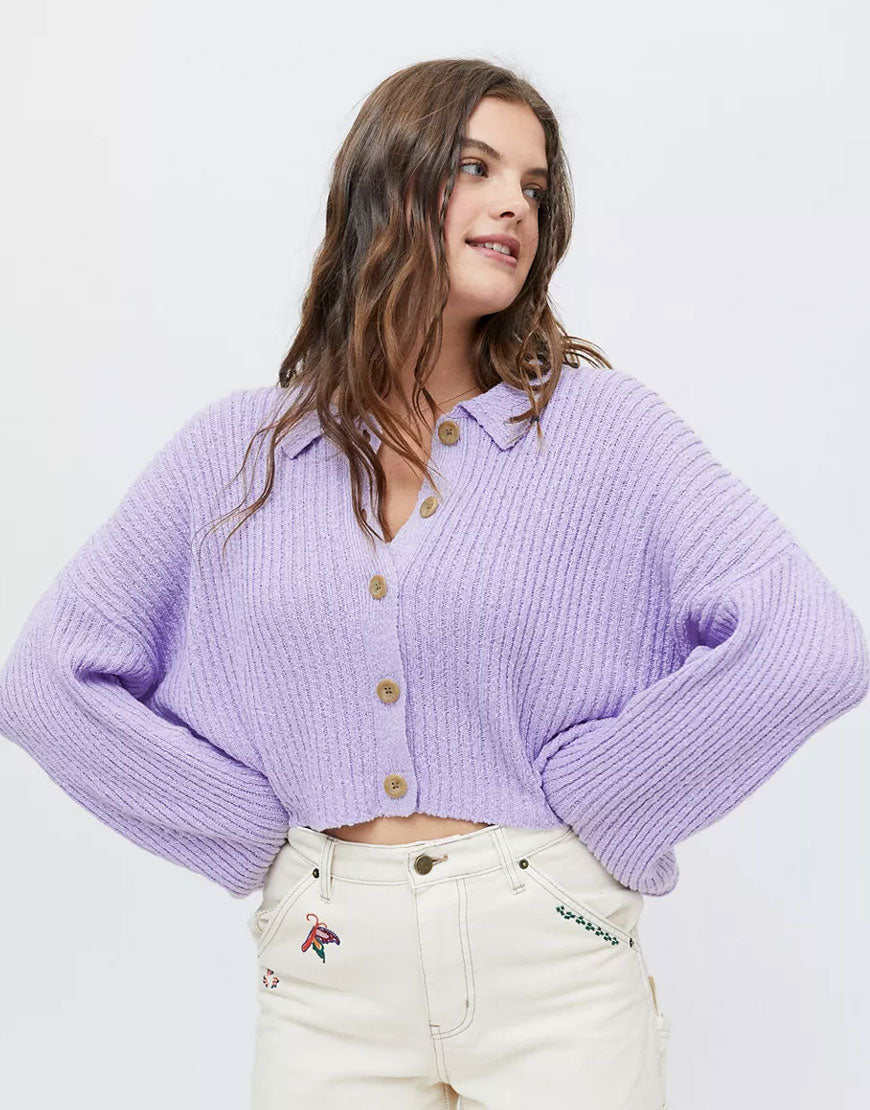 Simona Ribbed Cardigan Colorful