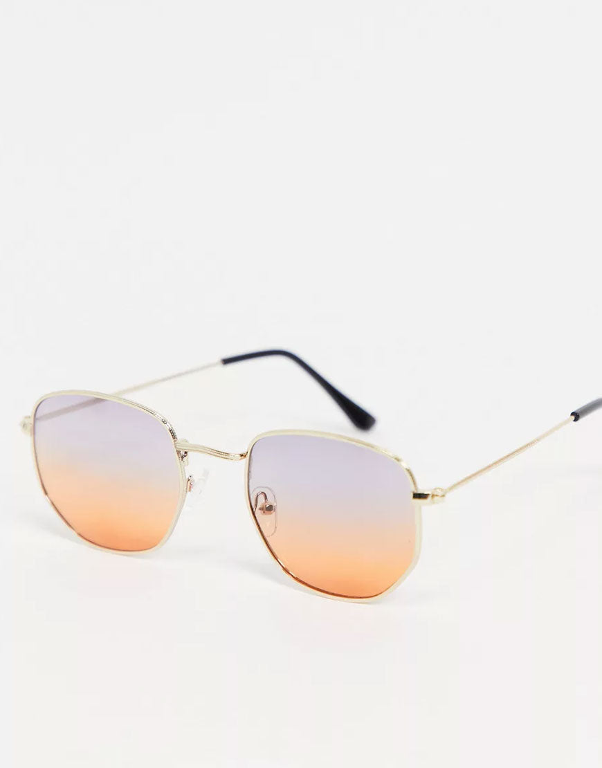 Aviator Sunglasses With Ombre