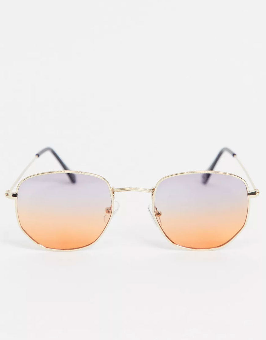 Aviator Sunglasses With Ombre
