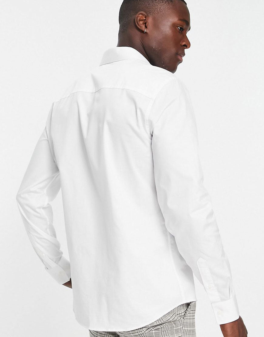 Slim Formal Shirt In White
