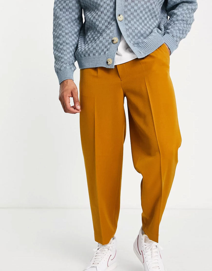 Tapered Pants In Camel