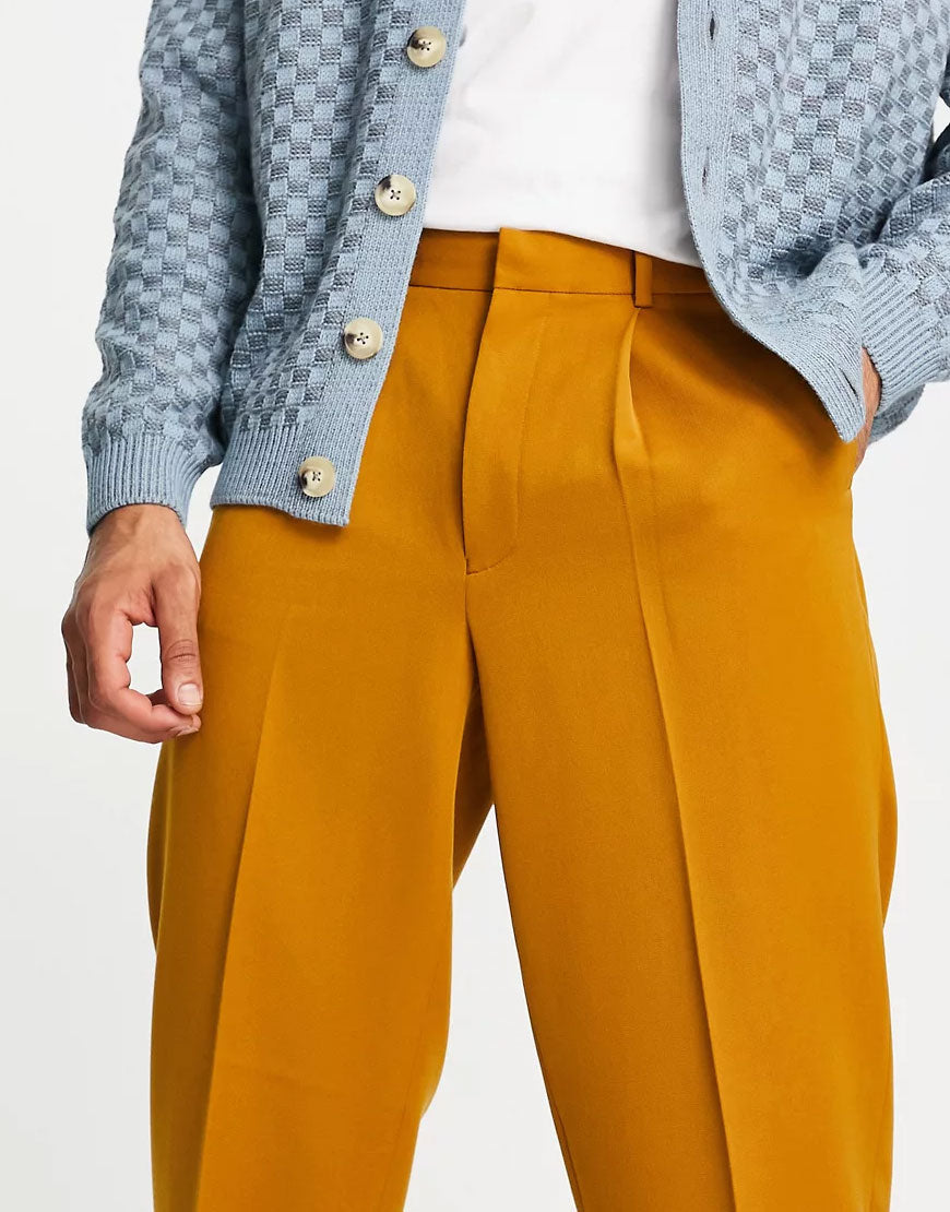 Tapered Pants In Camel